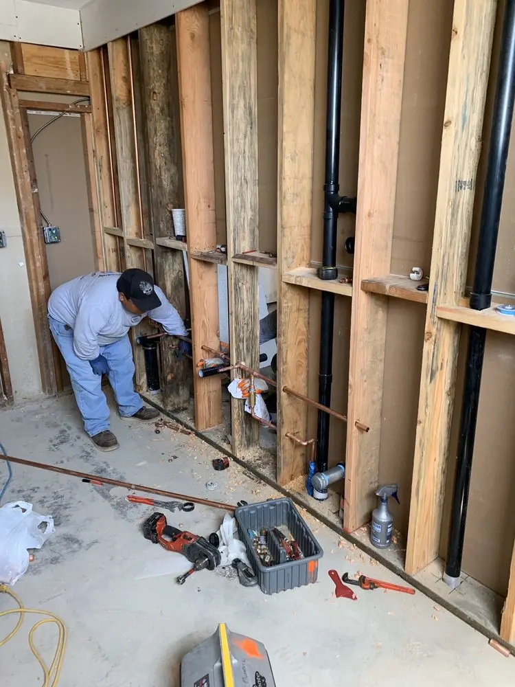 Commercial rough-in plumbing for Water Heater Replacement in Hoagland Corner